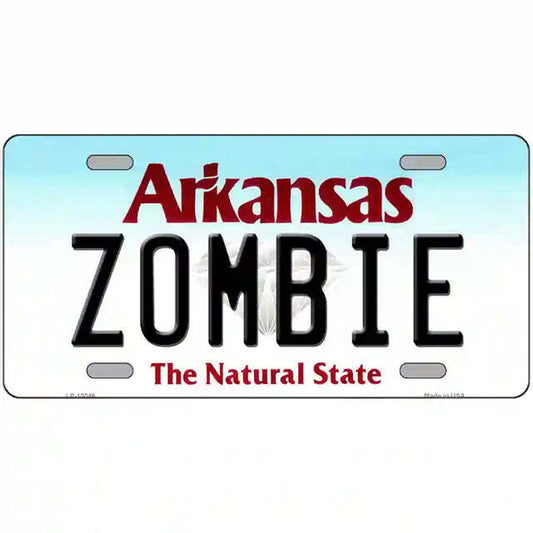 Zombie Arkansas Metal Sign