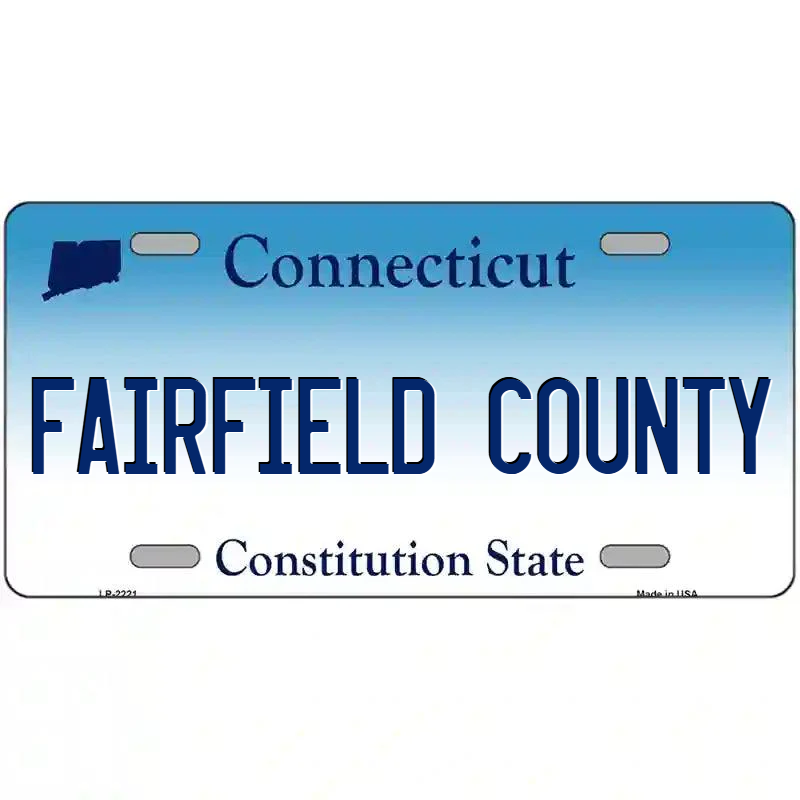 Fairfield County Connecticut Metal Sign