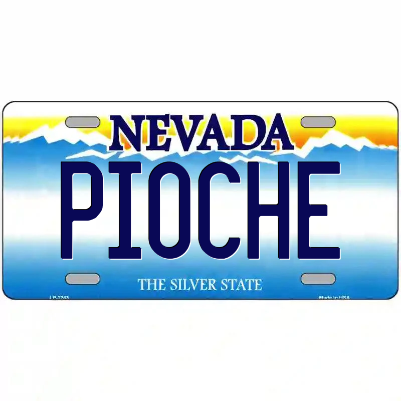Pioche Nevada Metal Sign