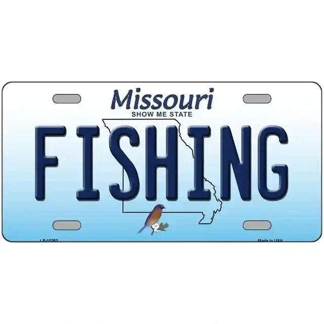 Fishing Missouri Metal Sign