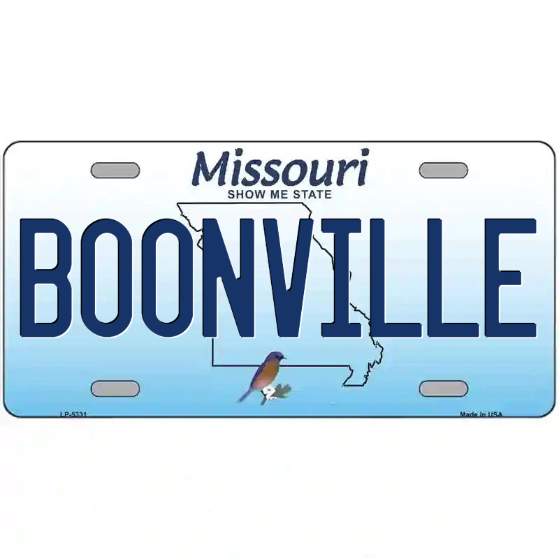 Boonville Missouri Metal Sign