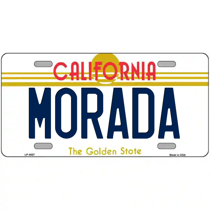 Morada California Metal Sign