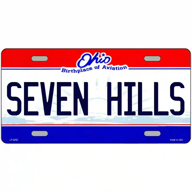 Seven Hills Ohio Metal Sign