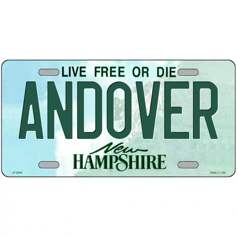 Andover New Hampshire Metal Sign