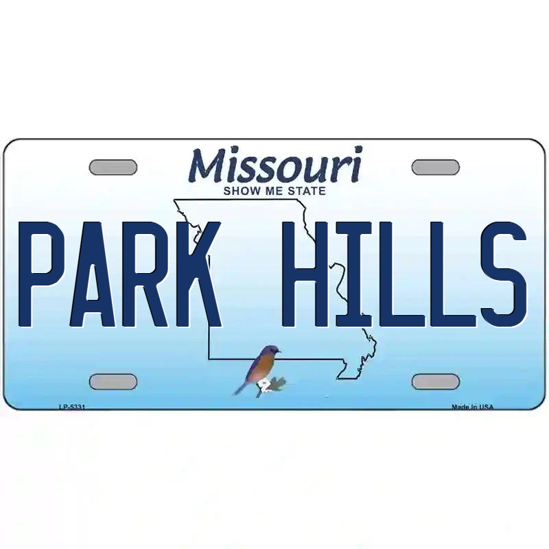Park Hills Missouri Metal Sign