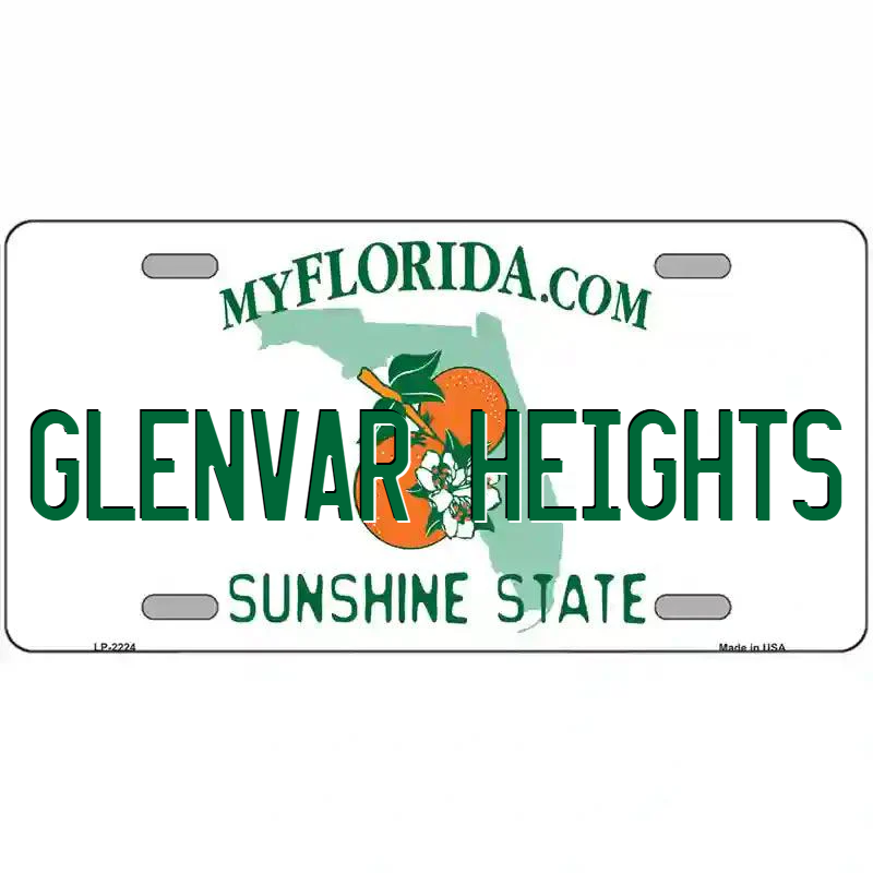 Glenvar Heights Florida Metal Sign