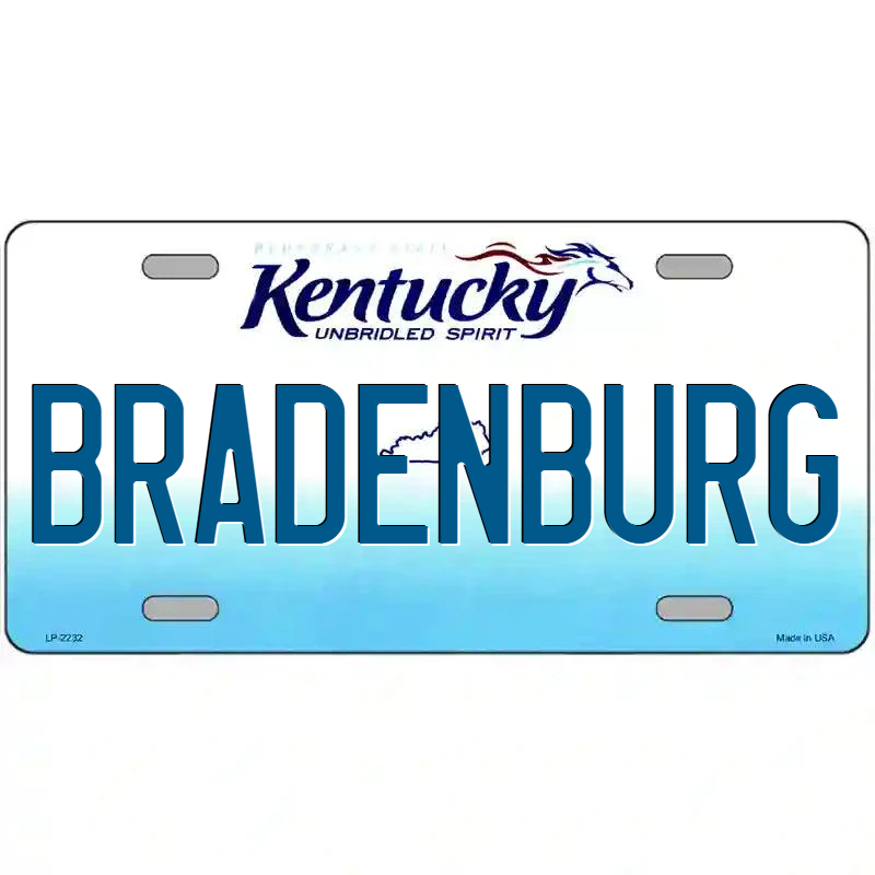 Bradengurg Kentucky Metal Sign