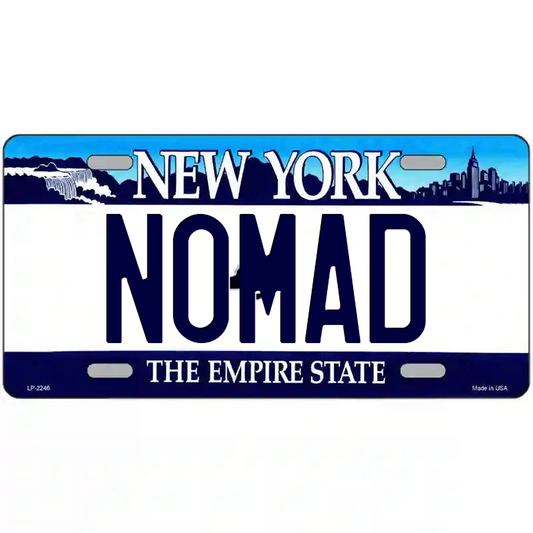Nomad New York Blue Metal Sign