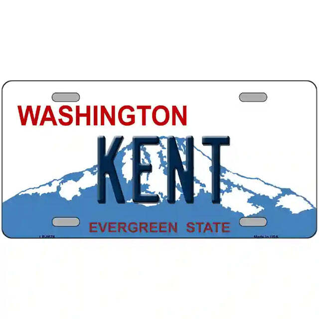 Kent Washington Metal Sign