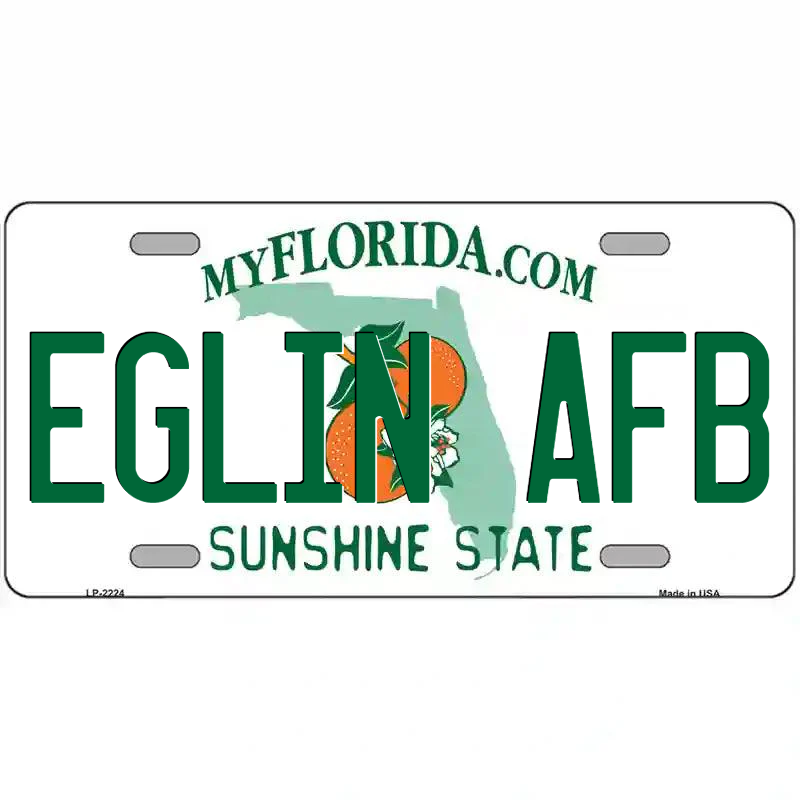 Eglin AFB Florida Metal Sign