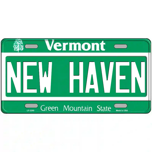 New Haven Vermont Metal Sign