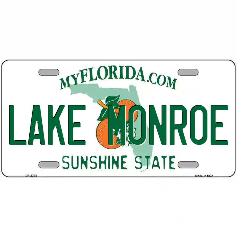 Lake Monroe Florida Metal Sign