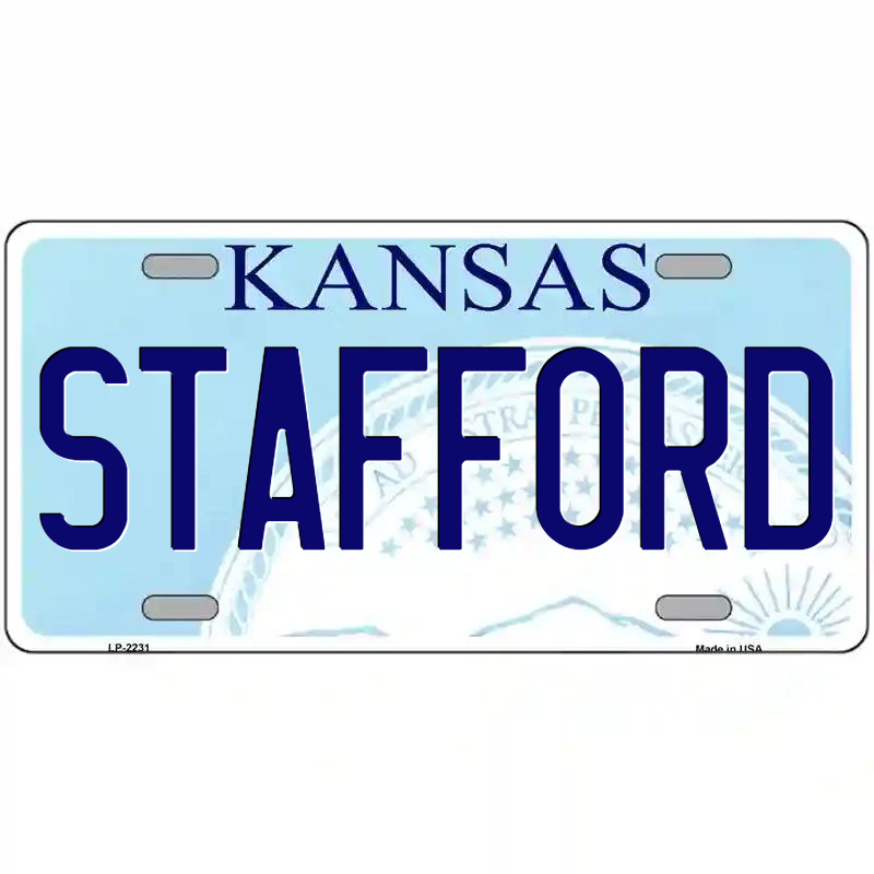 Stafford Kansas Metal Sign