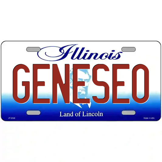 Geneseo Illinois Metal Sign