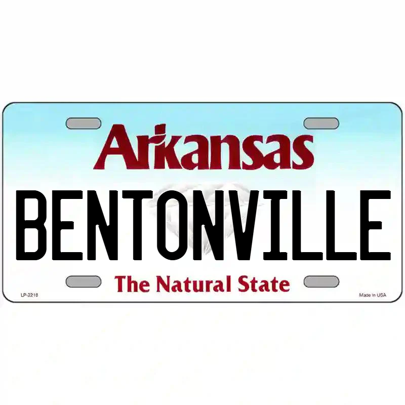 Bentonville Arkansas Metal Sign