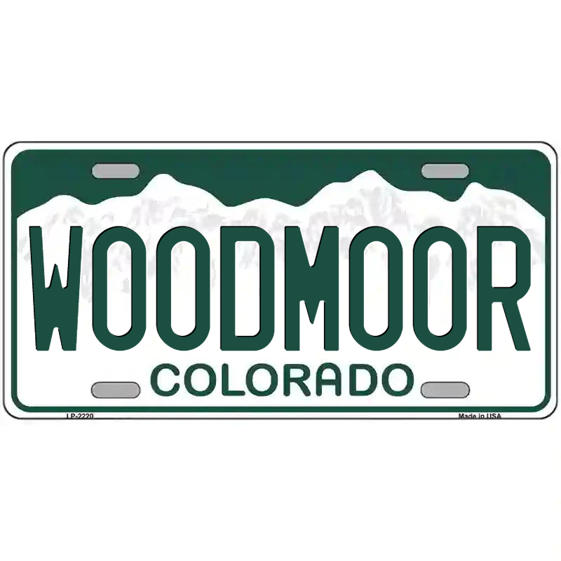 Woodmoor Colorado Metal Sign
