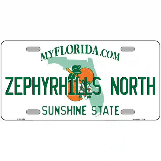 Zephyrhills North Florida Metal Sign