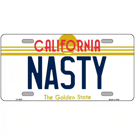 Nasty California Metal Sign