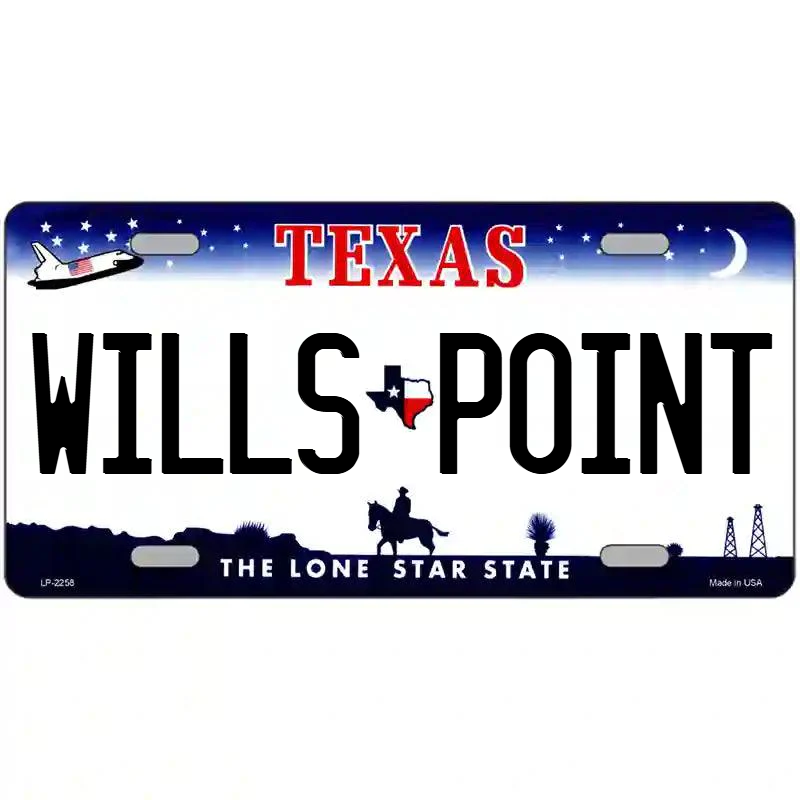 Wills Point Texas Metal Sign
