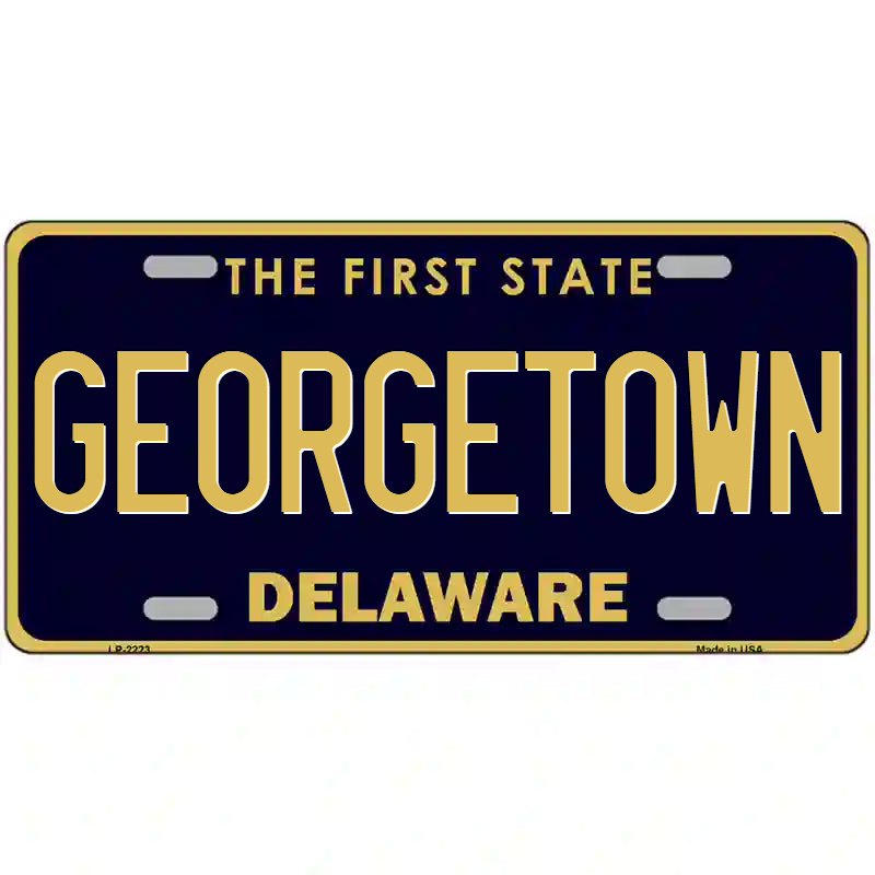 Georgetown Delaware Metal Sign