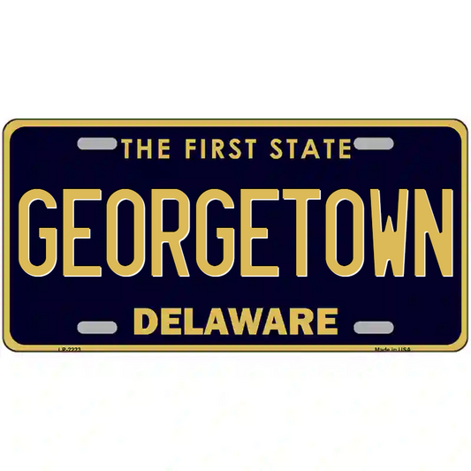 Georgetown Delaware Metal Sign