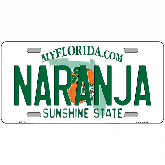 Naranja Florida Metal Sign