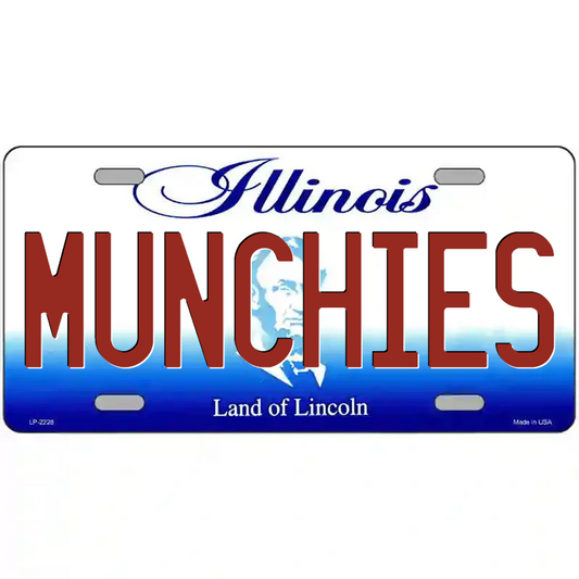 Munchies Illinois Metal Sign