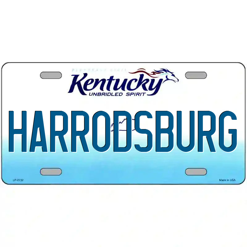 Harrodsburg Kentucky Metal Sign