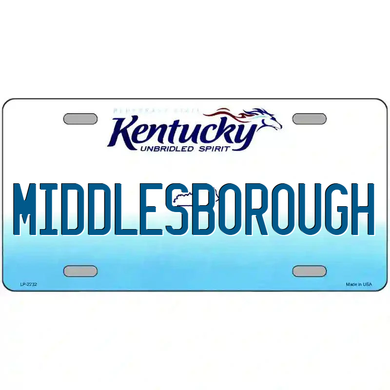 Middleborough Kentucky Metal Sign