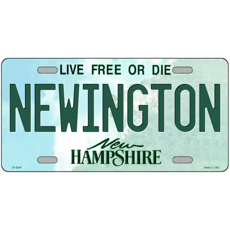 Newington New Hampshire Metal Sign