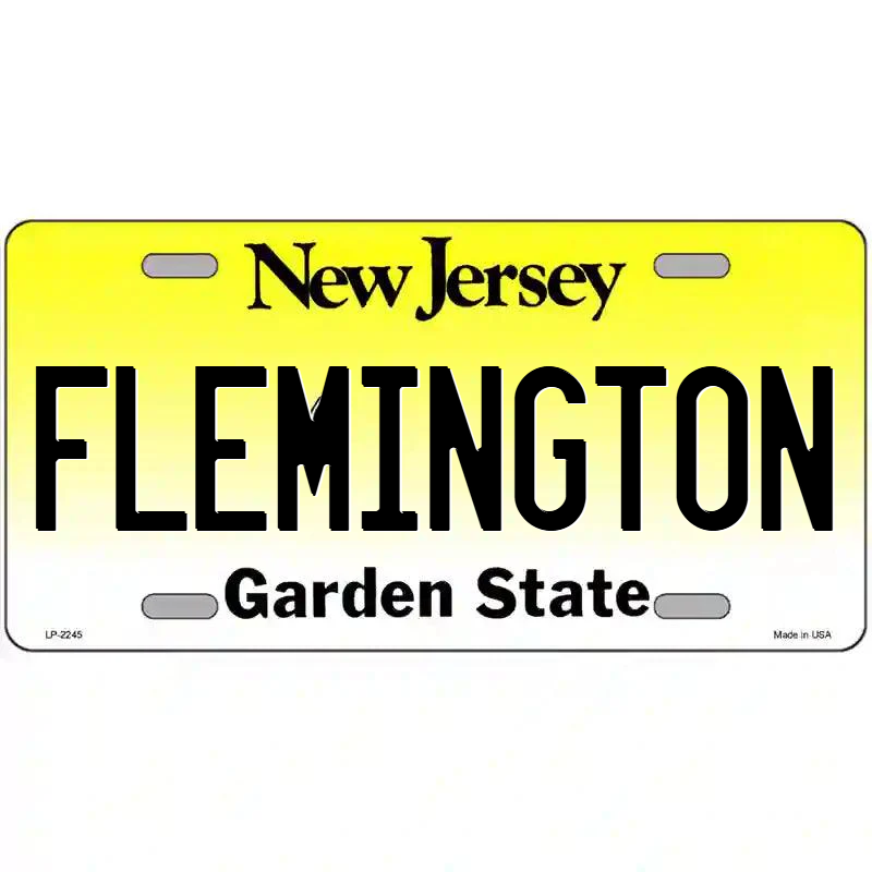 Flemington New Jersey Metal Sign