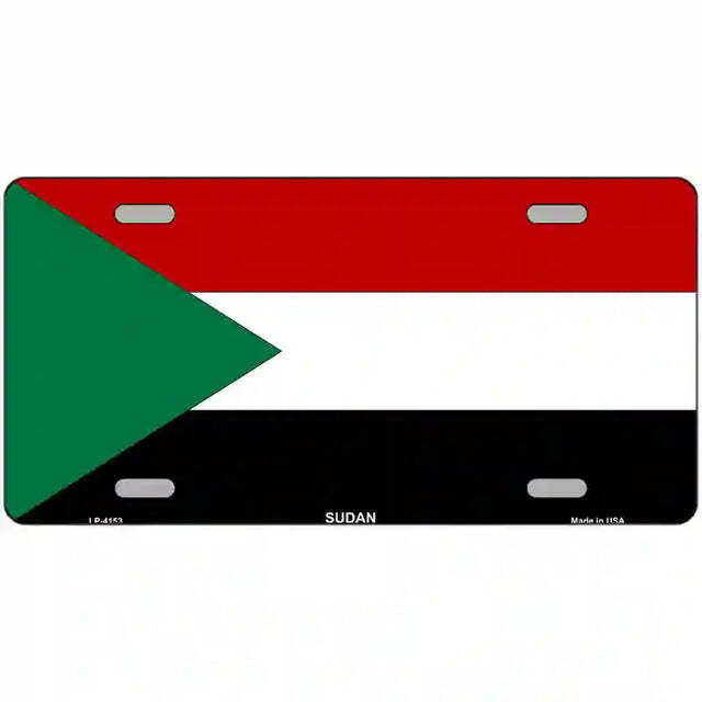 Sudan Flag Metal Sign