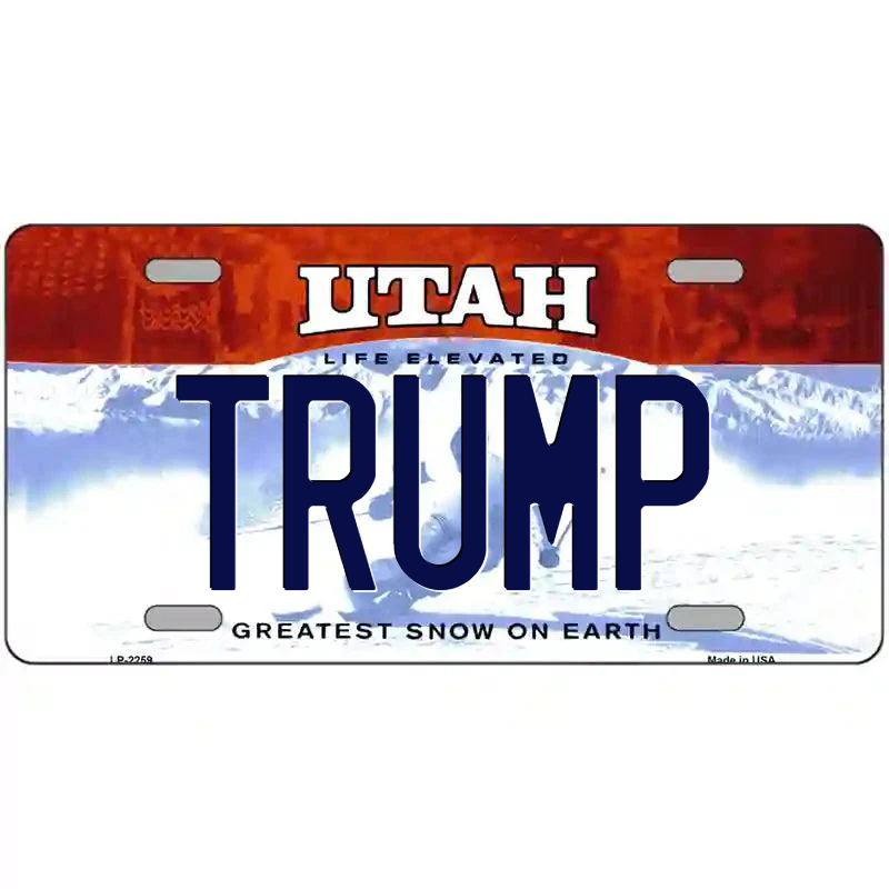 Trump Utah Metal Sign