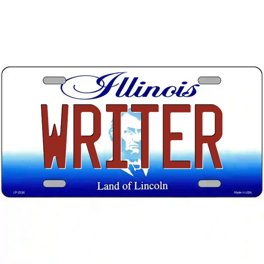 Writer Illinois Metal Sign