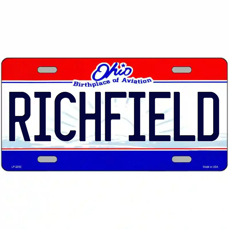 Richfield Ohio Metal Sign