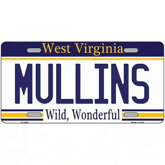 Mullins West Virginia Metal Sign