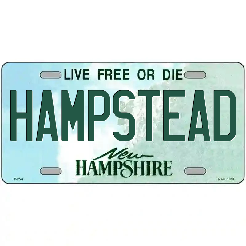 Hampstead New Hampshire Metal Sign