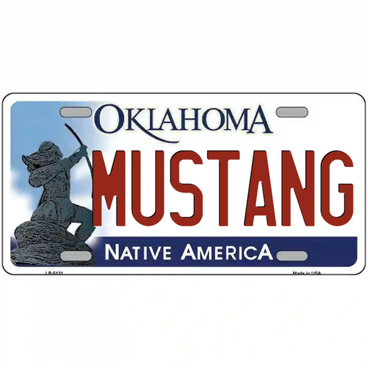 Mustang Oklahoma Metal Sign