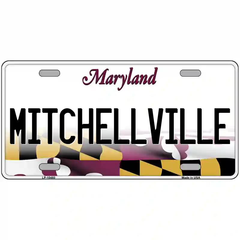 Mitchellville Maryland Metal Sign