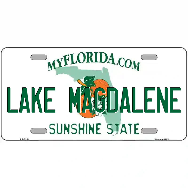 Lake Magdalene Florida Metal Sign