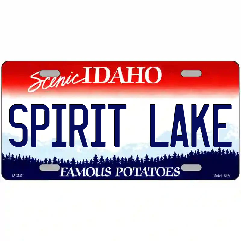 Spirit Lake Idaho Metal Sign