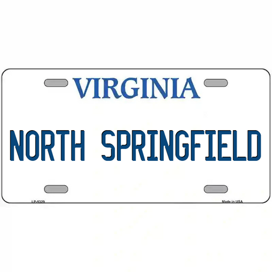 North Springfield Virginia Metal Sign