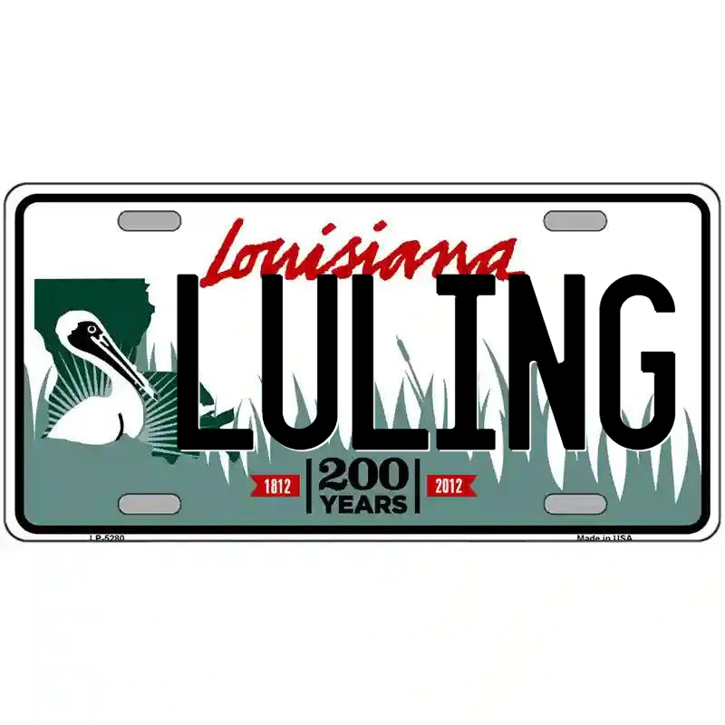 Luling Louisiana Metal Sign
