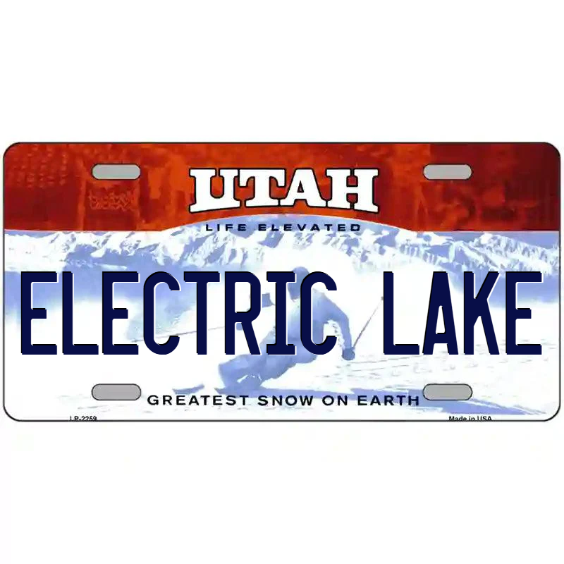 Electric Lake Utah Metal Sign