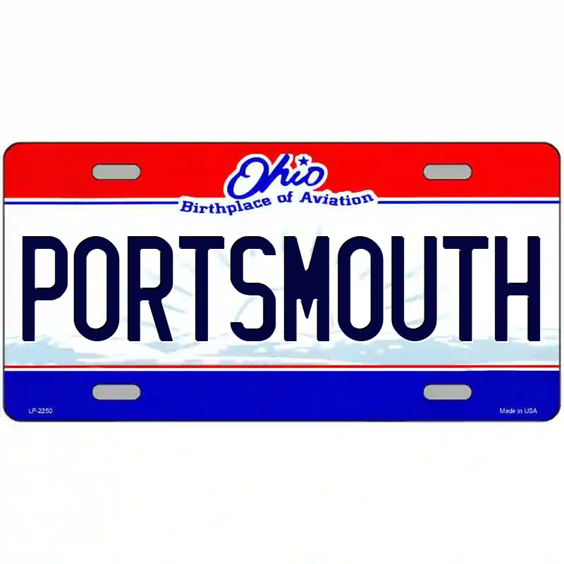 Portsmouth Ohio Metal Sign