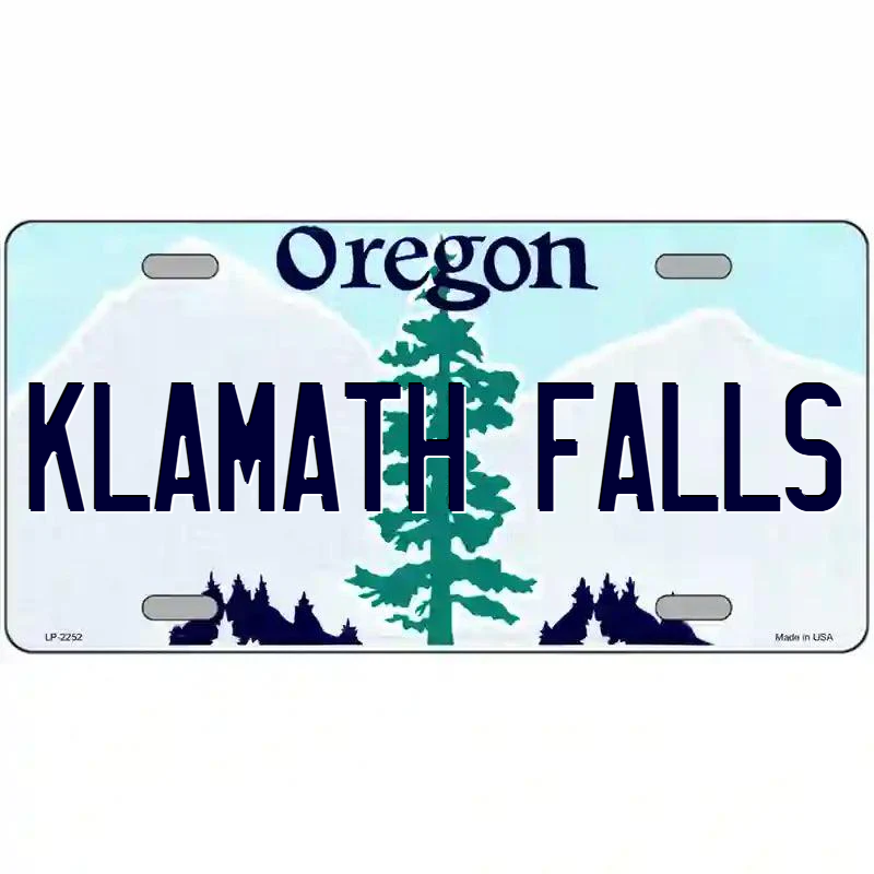 Klamath Falls Oregon Metal Sign