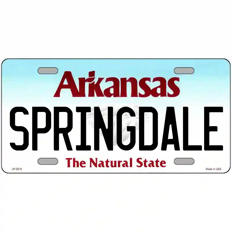 Springdale Arkansas Metal Sign