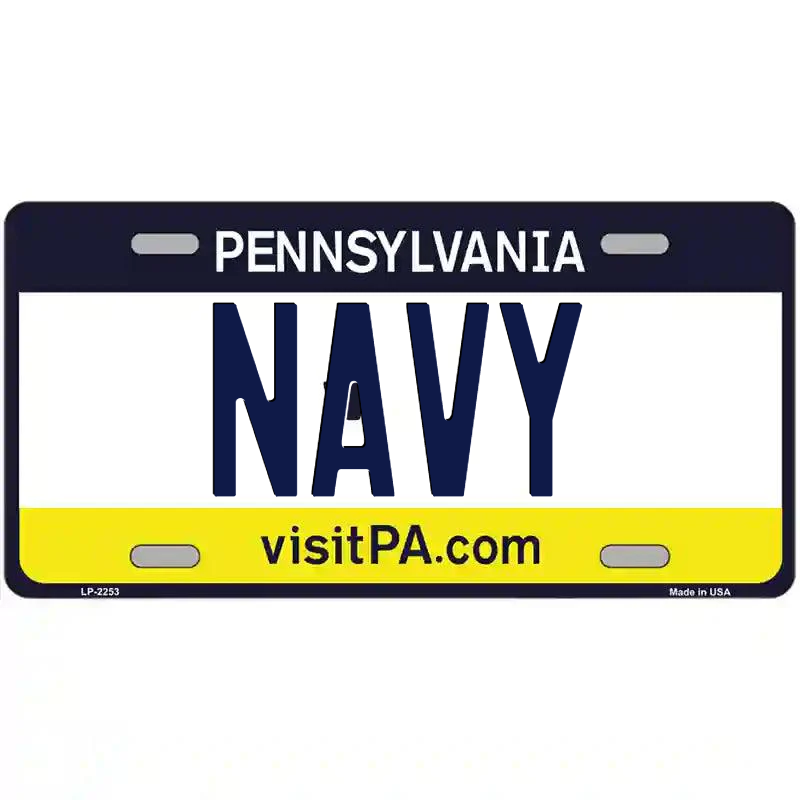 Navy Pennsylvania Metal Sign