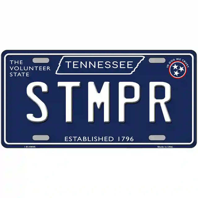 Stmpr Tennessee Blue Metal Sign