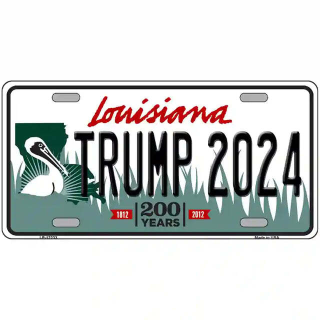Trump 2024 Louisiana Metal Sign